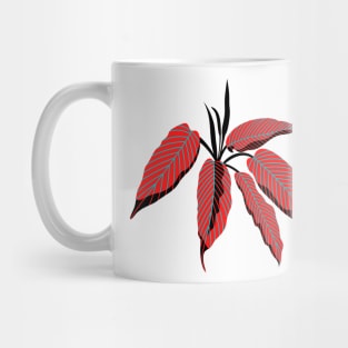 PINK LEAVES DESIGN Mug